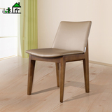 北欧实木餐椅组合 宜家现代简约家用小户型椅子 酒店餐厅创意皮椅