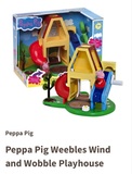 英國正品 Peppa Pig 粉红佩佩猪小妹游乐场 場景不倒翁 滑梯 玩具