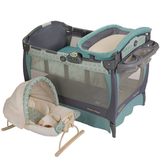 包邮包税美国代购直邮GRACO葛莱多功能婴儿床可折叠游戏床尿布台