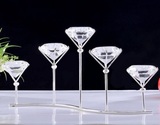 特价热销烛台婚庆 餐桌摆件欧式铁艺水晶钻石S形5头家居装饰4279