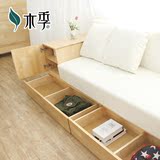 小户型布艺沙发创意多功能榻榻米实木储物宜家日式双人两用沙发床
