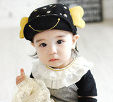 韩国春秋儿童鸭舌帽男棒球帽子女婴儿遮阳帽宝宝帽子春季1~2岁女
