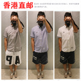 Venjoy香港专柜代购AAPE男16夏条纹袖口短袖衬衫72折4