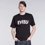 代购 Evisu/福神 2016年春夏新品 男式简单修身短袖T恤