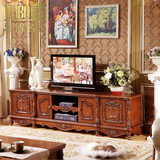 欧式电视柜 法式实木客厅矮柜仿古美式地柜大小户型电视机柜