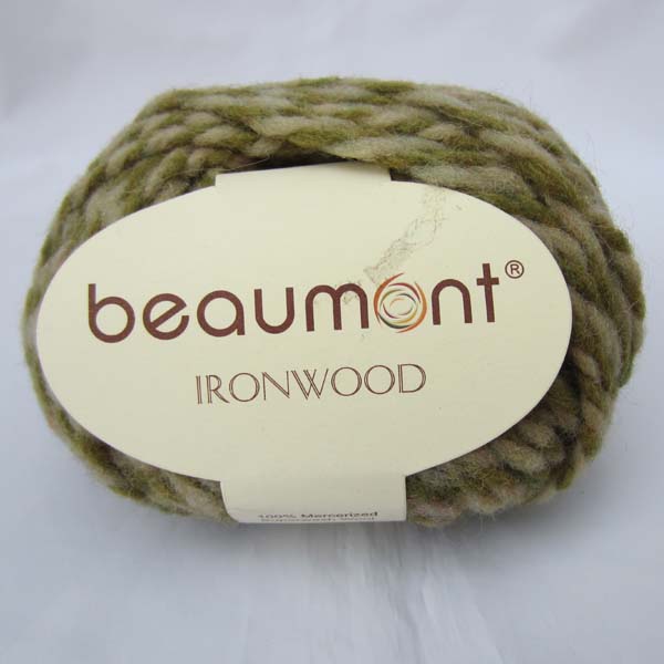 毛线批发 美国beaumon-ironwood系列 100%超级洗羊毛 ab线 咖/绿