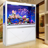 闽江鱼缸水族箱中型1.2米1.5米底滤超白玻璃长方形大型客厅龙鱼缸