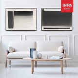 INPA印派创意抽象画黑白油画笔刷客厅装饰画简约宜家客厅餐厅挂画