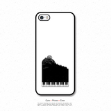 钢琴之山 清新文艺简约苹果5s iphone6 plus case创意保护手机壳