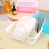 多功能碗柜厨房碗筷架沥水架塑料碗筷餐具收纳盒沥水篮碗架带盖