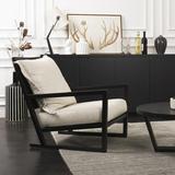 美式家具北欧简约铁艺休闲椅沙发椅客厅椅书椅皮椅实木椅咖啡厅椅
