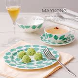 碗碟套装 韩式可爱情侣早餐碗盘子家用瓷器餐具创意陶瓷碗点心盘