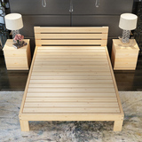 经济型全实木组合抽屉床 1.8 1.5 1.2 1米简约现代单人双人储物床