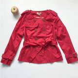 自然元素《熊猫》0601（原价1099）大红色简约时尚短款外套女