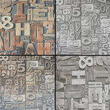 3D字母水泥地板砖酒吧咖啡厅火锅店个性背景墙瓷砖600*600仿古砖