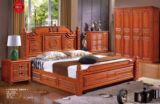 中式新古典进口全橡木实木床卧房套家具2*2.2米双人床雕花2886