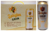 青岛啤酒-全麦白啤 11度白啤酒500ml*12罐/箱，青岛白啤 包邮