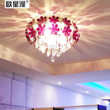 亚克力花瓣灯田园浪漫卧室灯LED吸顶灯客厅水晶灯餐厅灯吊灯创意