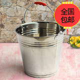 不锈钢提水桶无磁加厚特厚斜身储水食桶茶水桶幼儿园米桶饭桶包邮