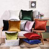 北欧纯色沙发抱枕靠垫布艺简约现代意大利绒美式靠垫套/含芯包邮