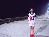 bf原宿大码篮球服女夏 韩版短袖t恤中长款学生棒球 连衣裙潮宽松