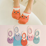 夏季新款亲子袜 韩版卡通龙猫纯棉船袜1-3-5-7-9岁女童隐形袜豆豆