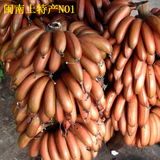 红皮香蕉果园直销新鲜水果自然熟红色香蕉 红米蕉5斤批发包邮