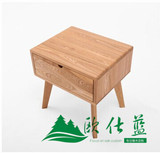 日式纯全实木床头柜简约白橡木卧室家具原木色储置物柜环保一斗柜