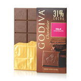 3片包邮 美国高迪瓦GODIVA歌帝梵31%牛奶手工巧克力砖排块片