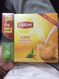 立顿经典醇香浓原味奶茶350g20包 加送4包日式抹茶