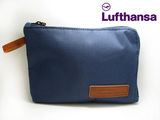 Lufthansa化妆收纳手抓手拿洗漱整理盥洗包袋网包深蓝色