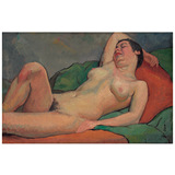 潘玉良 枕臂而睡的裸女 人体油画 装饰画 客厅书房 酒店100-67
