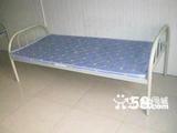 北京包邮90宽单人床铁艺床员工床硬板床铁架床单层床板式床1.2米