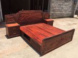 红木家具老挝红酸枝木家具 实木高低床中式仿古 双人床组合