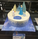 巴黎贝甜北京印象店新品冰雪奇缘生日蛋糕艾莎公主北京免费配送