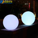 创意LED发光圆球灯防水发光球户外庭院灯草坪灯充电落地灯月球灯