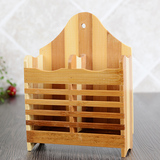 环保筷子笼架厨房用品原木竹制置物架筷子收纳架沥水筷盒