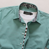 2016新品夏季短袖衬衫男子青年韩版修身白色纯棉商务休闲衬衣薄款