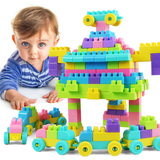 幼儿童早教益智力男女孩宝宝大颗粒塑料拼装拼插积木玩具1-3-5岁
