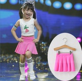 韩国童装女童蓬蓬裙中大儿童舞蹈演出裙罗夏恩同款半身裙娃娃裙潮
