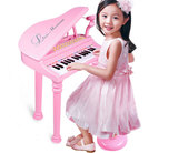 儿童电子琴 益智早教音乐宝宝三脚钢琴 带麦克风可充电电子琴