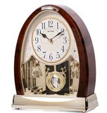 日本丽声正品牌欧式时尚座钟现代客厅创意时钟台钟超静音复古钟表