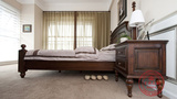 定制全实木美式家具环保家具 卧室组合双人床 实木床 柱子床定做