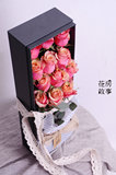 花房故事厄瓜多尔进口枪炮玫瑰礼盒全国杭州上海鲜花速递同城配送