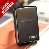 美国原装正品zippo打火机刻字酷炫150ZL正版黑冰标志ZIPPO旗舰店