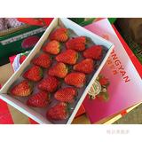 丹东99奶油草莓红颜草莓日本红颊新鲜水果 7两/盒 哈尔滨满百送货