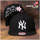 代购MLB棒球帽男snapbac樱花帽子女夏天NY洋基队嘻哈帽出游遮阳帽