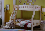 全实木儿童床子母床高低床双层床上下床母子床直梯挂梯床松木北京