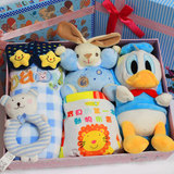 婴儿礼盒新生儿益智玩具毛绒书包玩具婴儿用品宝宝0-3岁生日礼包