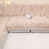 独家供应沙发垫 冰花绒高档材料 防滑坐垫 刺绣花边设计 沙发套